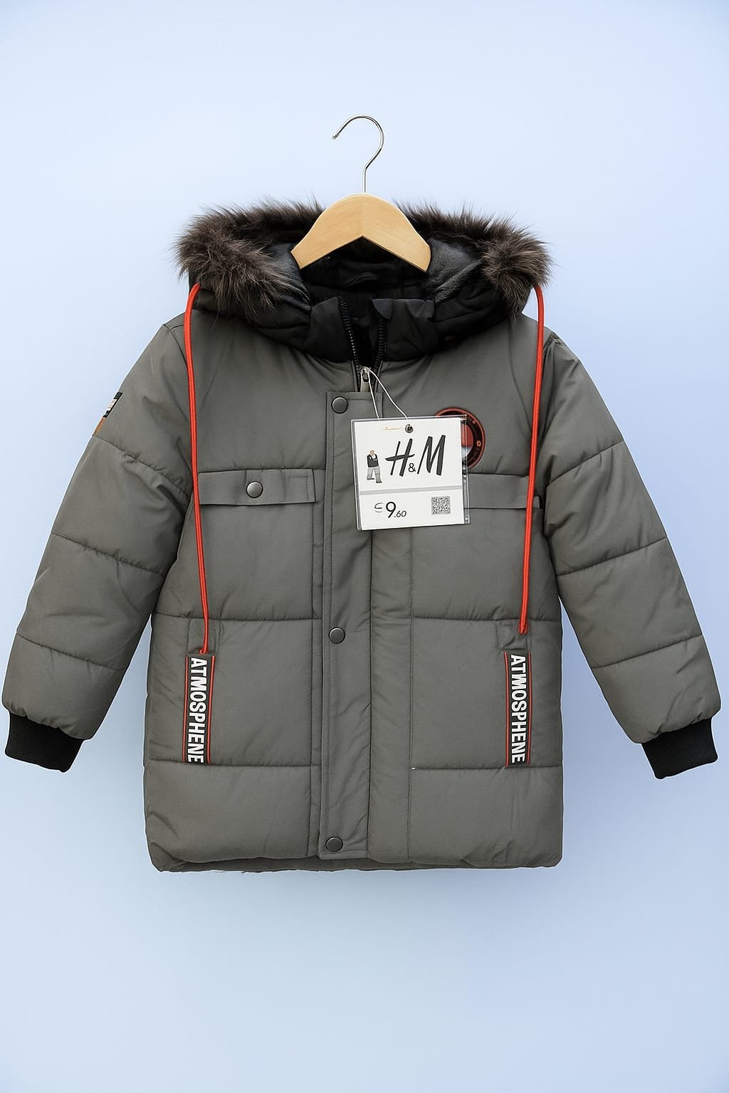 Grey Hooded Coat