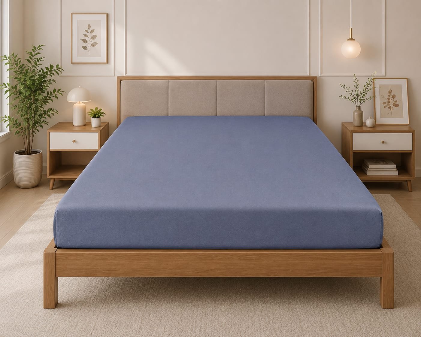 Blue Fitted Sheet