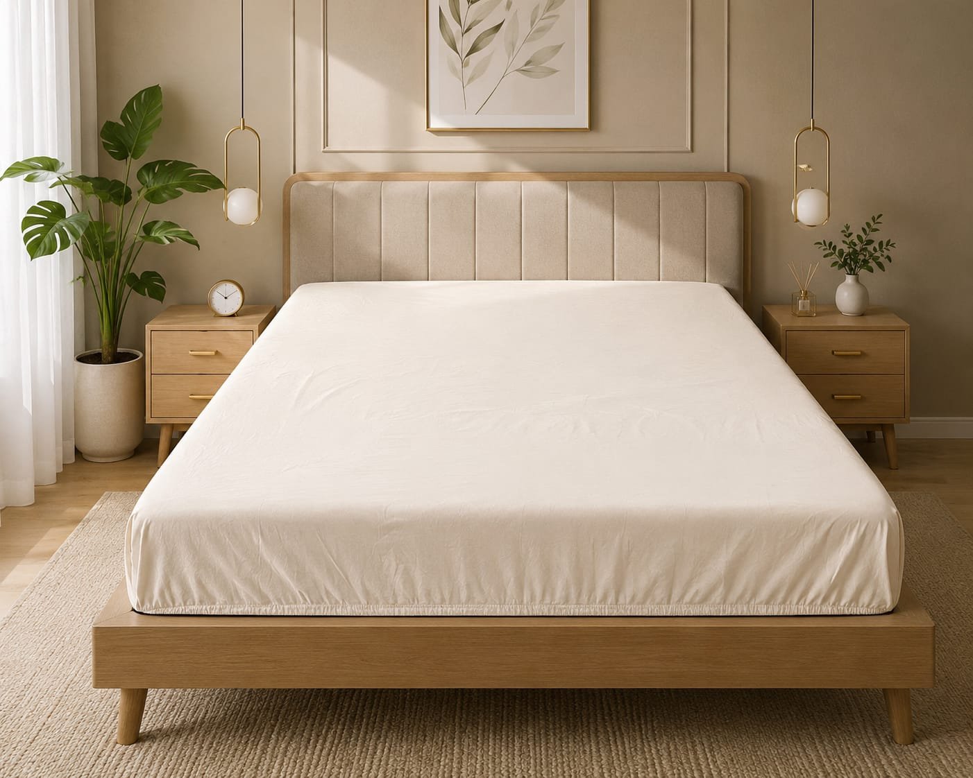 Cream Fitted Sheet
