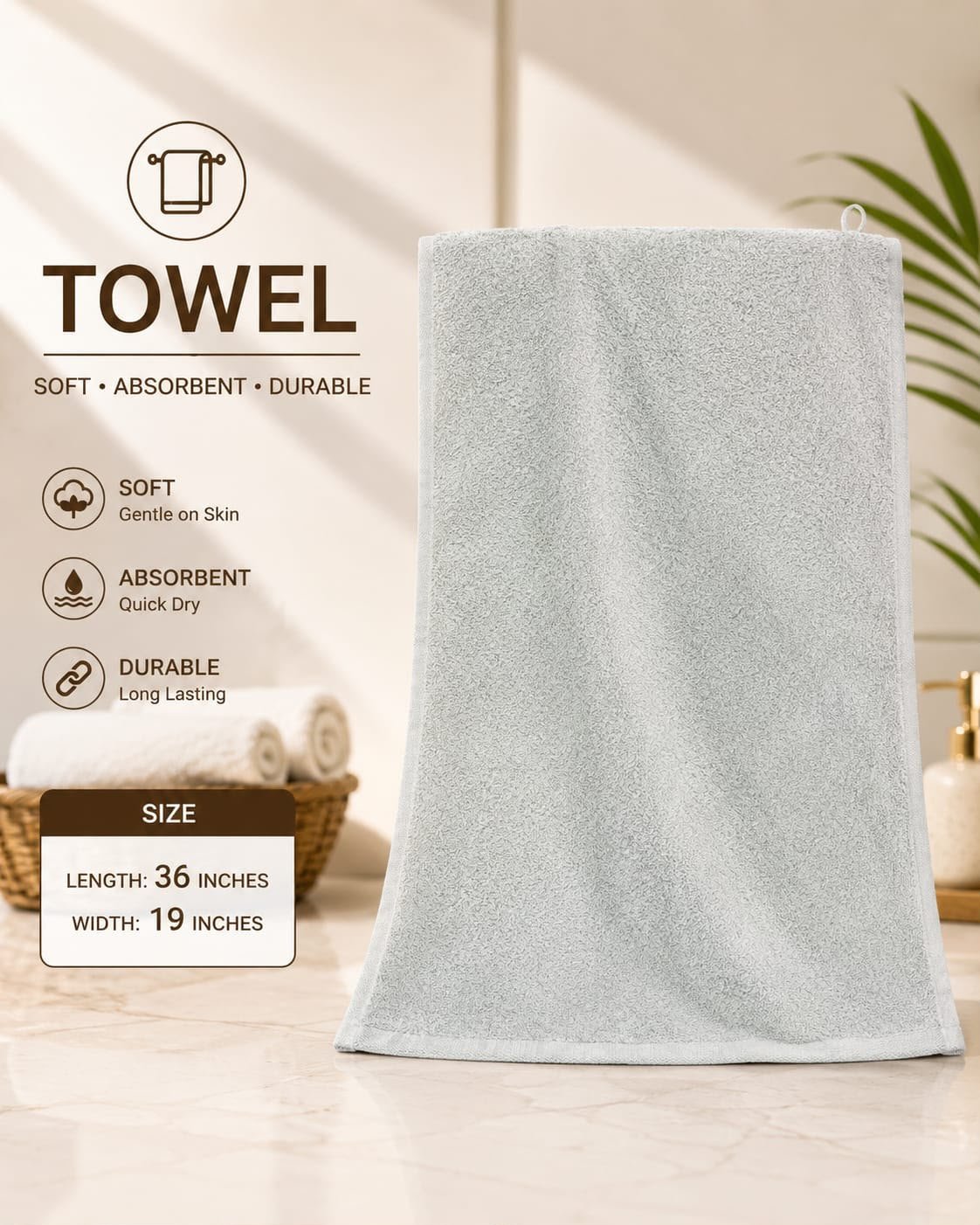 Light Grey Towel
